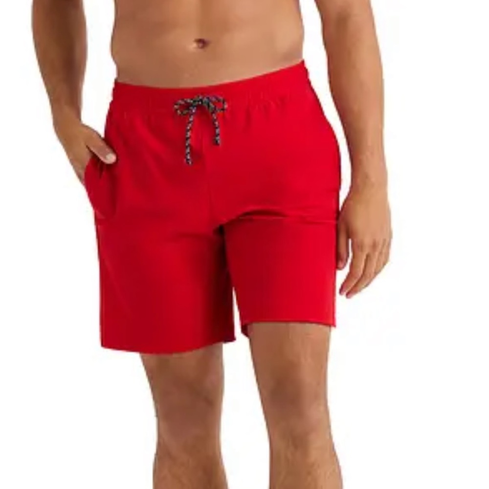 TWO Rhône mens XL & XXL swim trunks > wicking shorts> board shorts. Blue & red.